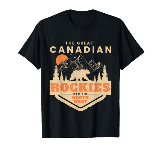 The Canadian Rockies Mountain Canadian National Park Vintage T-Shirt