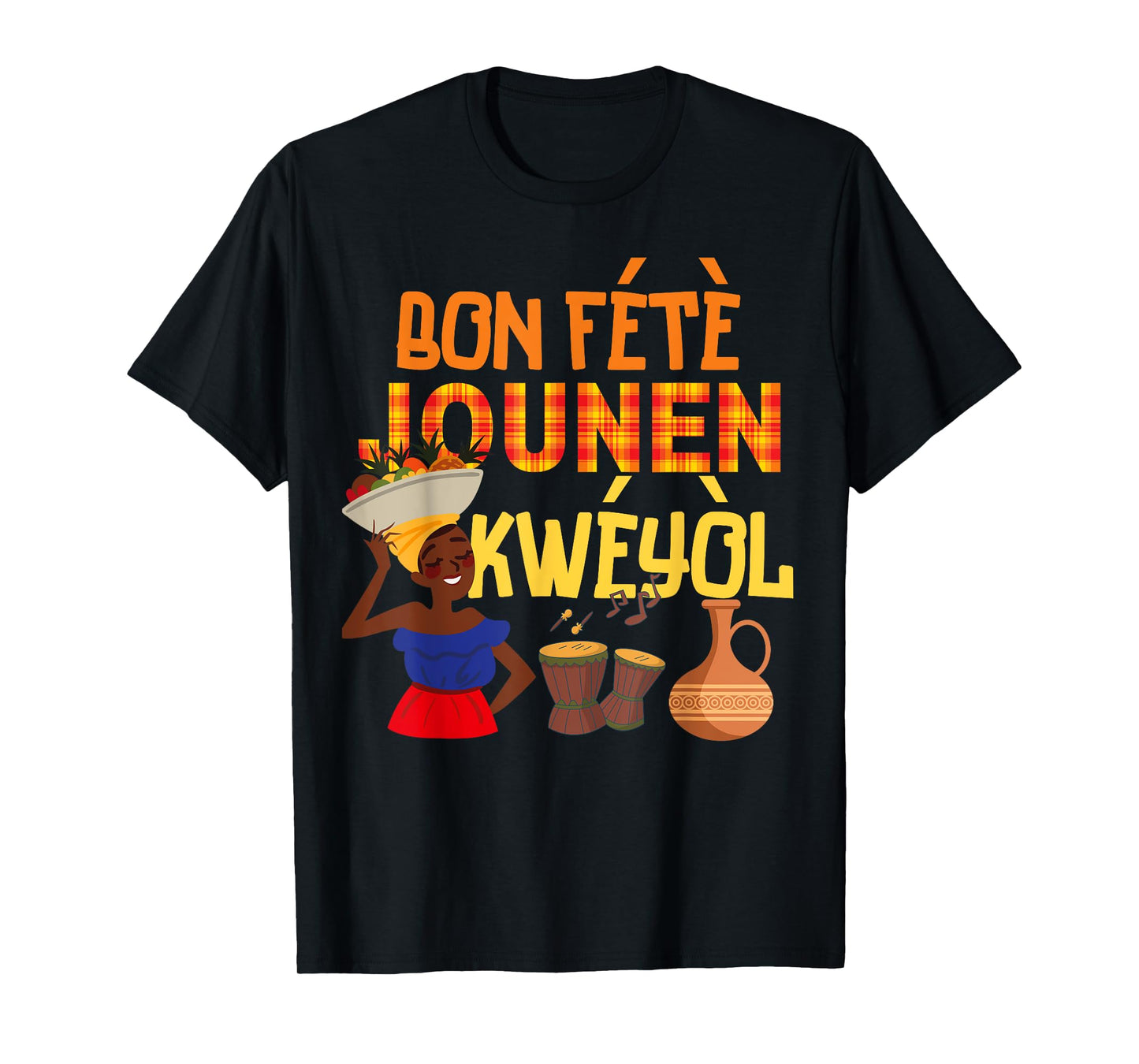 Bon Fete Kweyol St. Lucia Dominica Creole day outfit T-Shirt