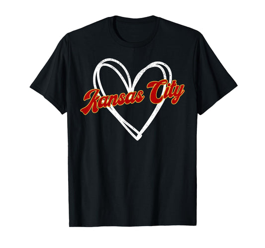 Vintage Kansas City K.C Men Women Kids Heart T-Shirt