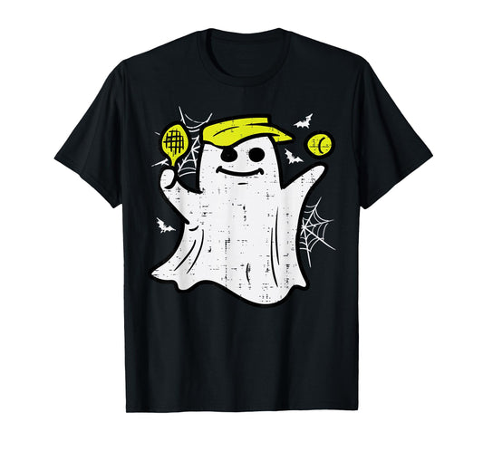 Halloween Pickle Ball Ghost Pickleball Costume Men Women Kid T-Shirt