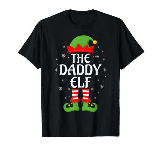 Daddy Elf Xmas Family Matching Elf Squad Christmas T-Shirt