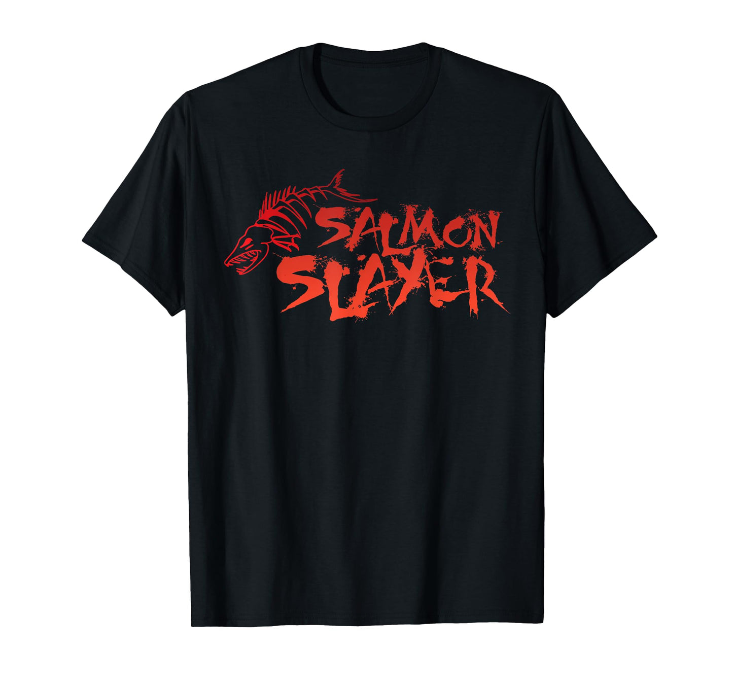 Salmon Slayer Fishing Funny T-Shirt