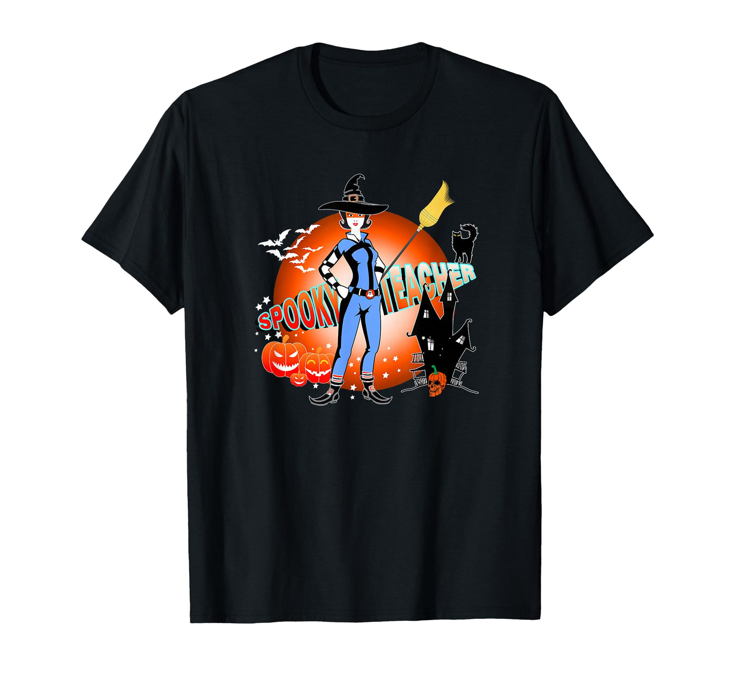 Spooky Teacher Halloween Witch Classroom for School T-Shirt