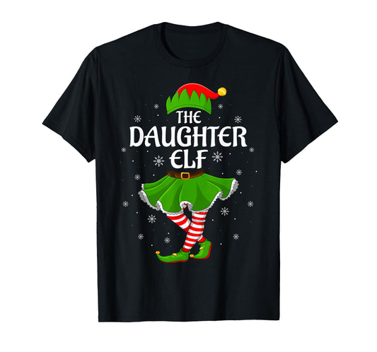 Daughter Elf Christmas Family Girls Women Elf Squad Xmas T-Shirt