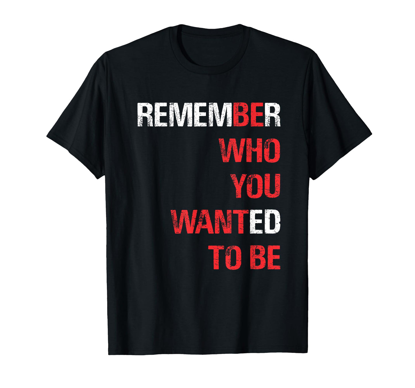 REMEMBER WHO YOU WANTED TO BE T-Shirt T-Shirt