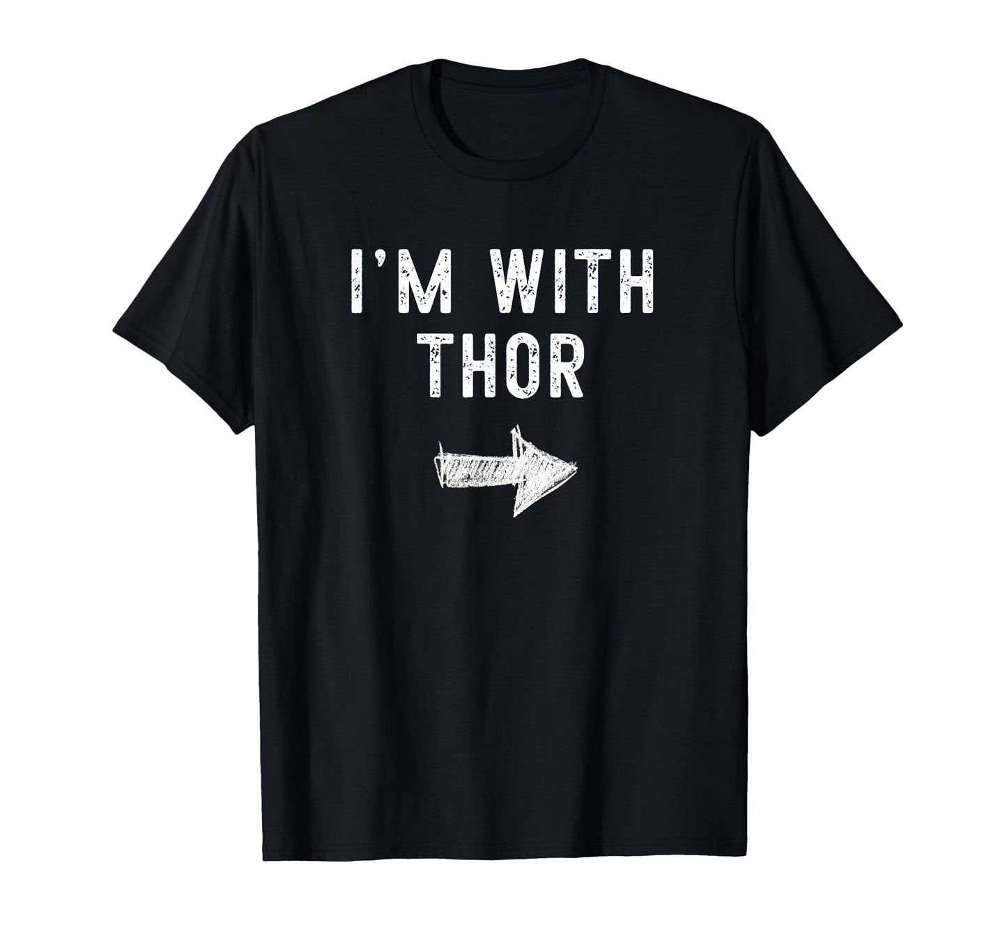 I'm With Thor Costume Halloween Matching Couple T-Shirt