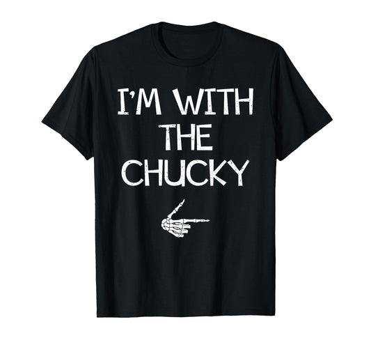 I'm With The Chucky Funny Halloween Costume Couples Matching T-Shirt