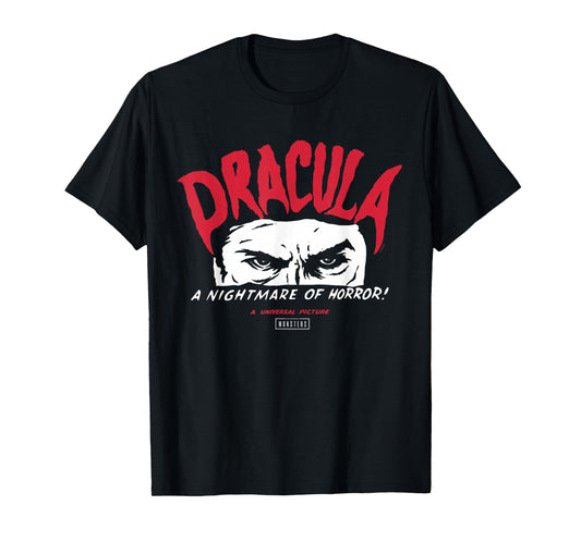 Universal Monsters Dracula A Nightmare of Horror T-Shirt