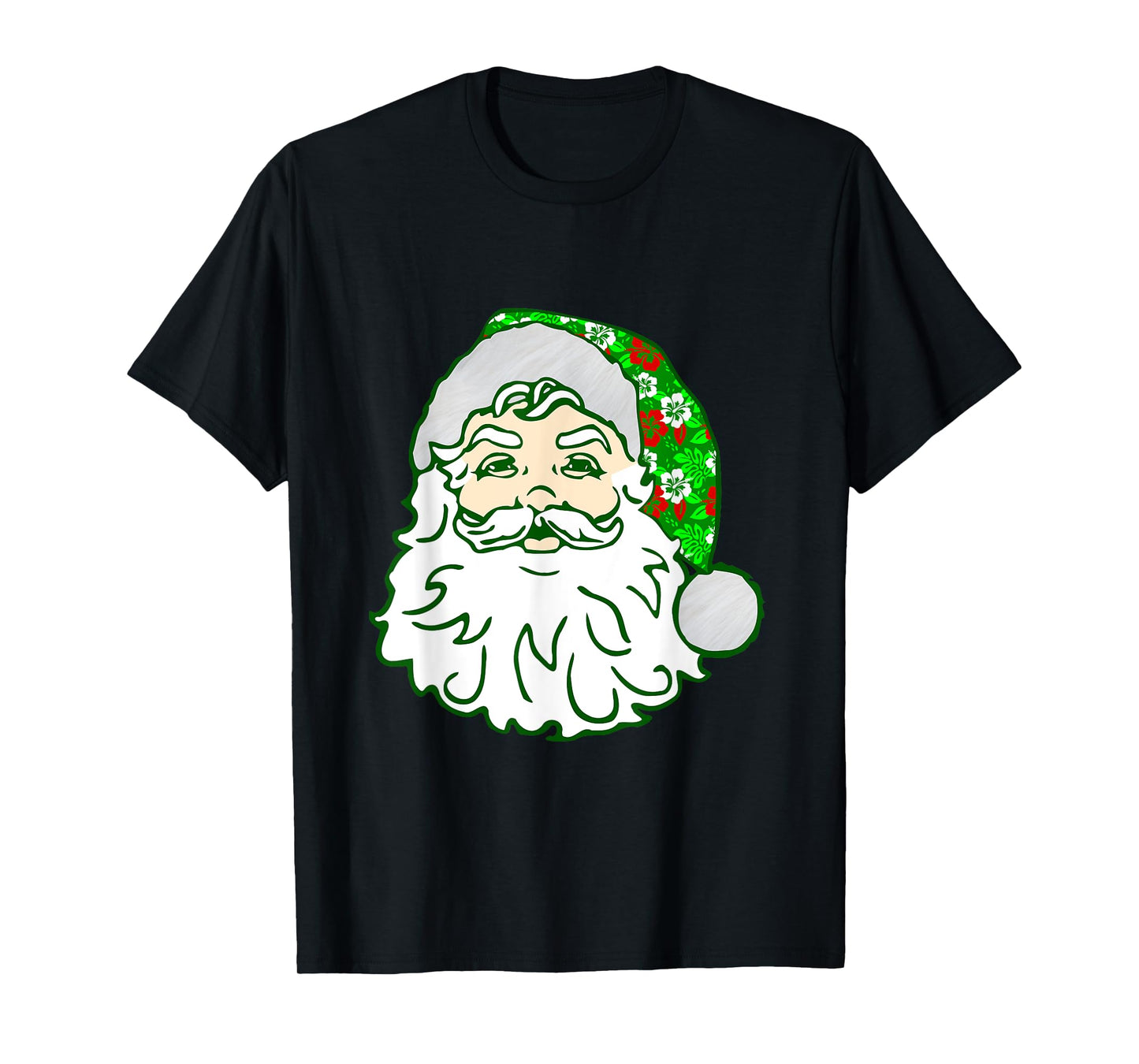 Luau Christmas Hawaiian Santa Claus Hawaii Xmas July T-Shirt
