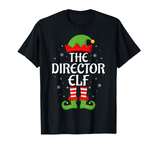 Director Elf Xmas Family Matching Elf Squad Christmas T-Shirt