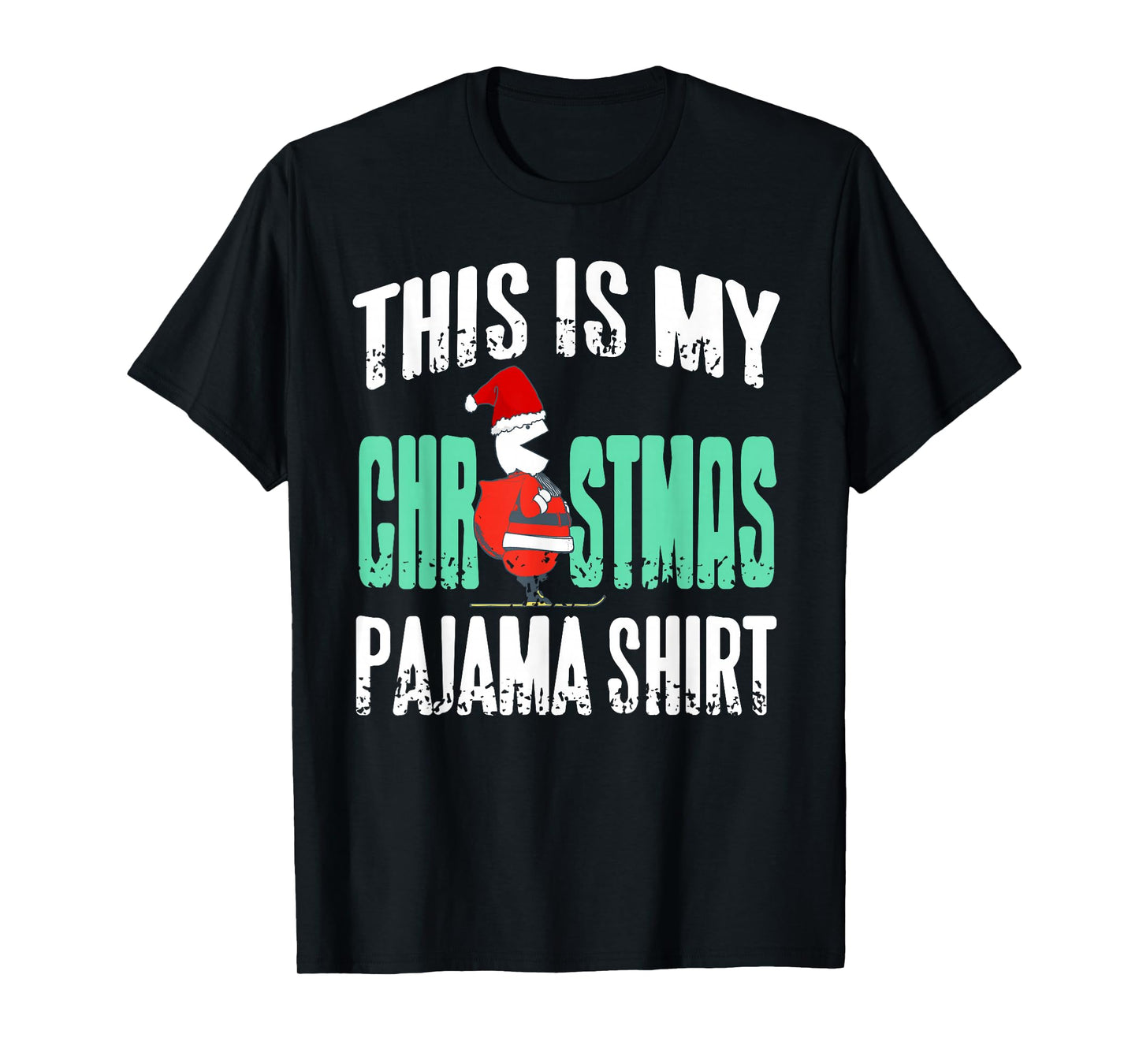 Funny Holiday Santa Costume Humor for Christmas Look T-Shirt
