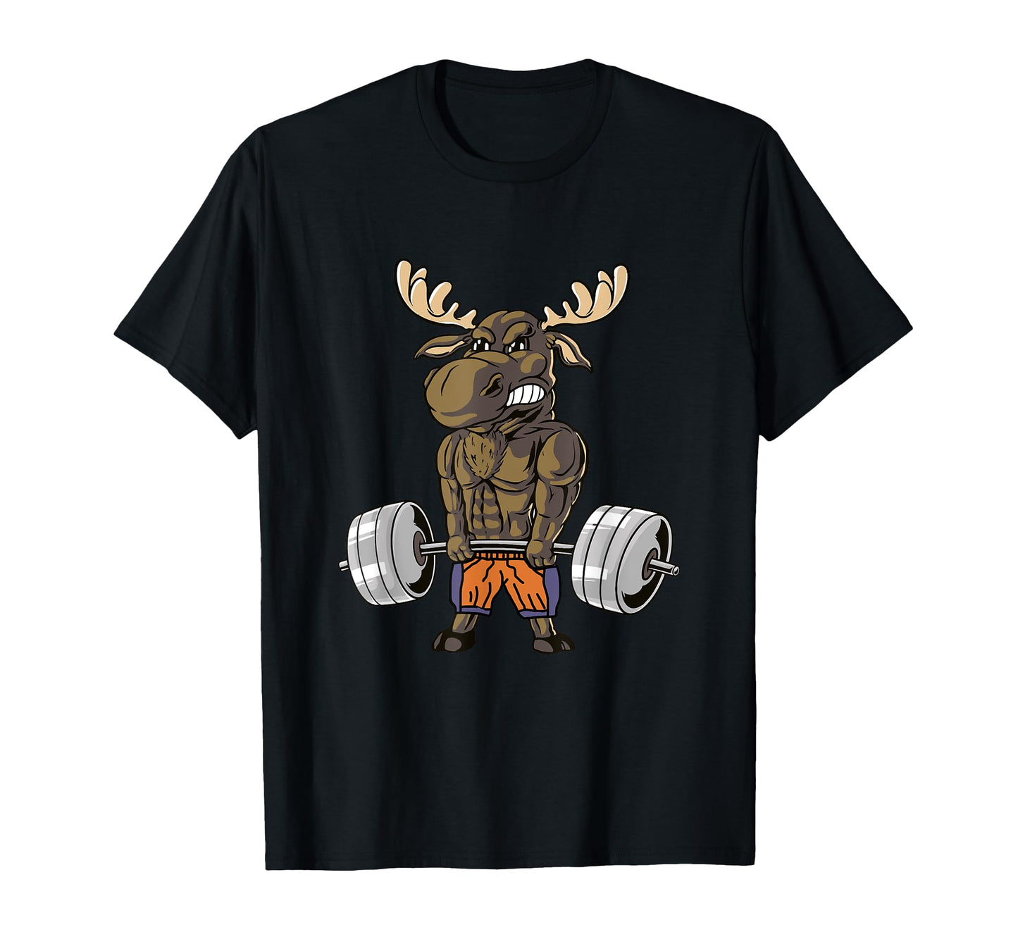 Funny Deadlift Moose Weightlifting Gym Humor T-Shirt