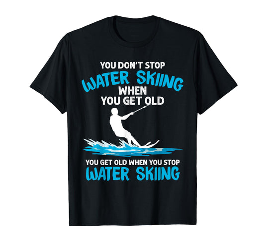Funny Water Skiing Designs For Men Women Water Skier Athlete T-Shirt