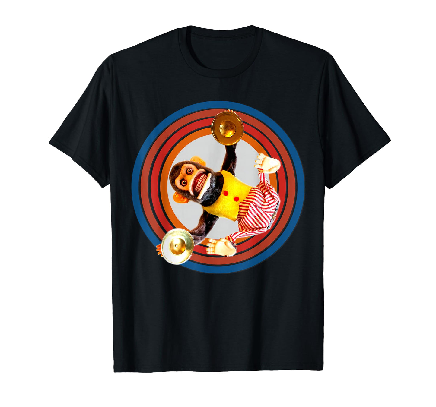 Cymbal Chimp Toy, Jolly Monkey With Cymbals Vintage Retro T-Shirt