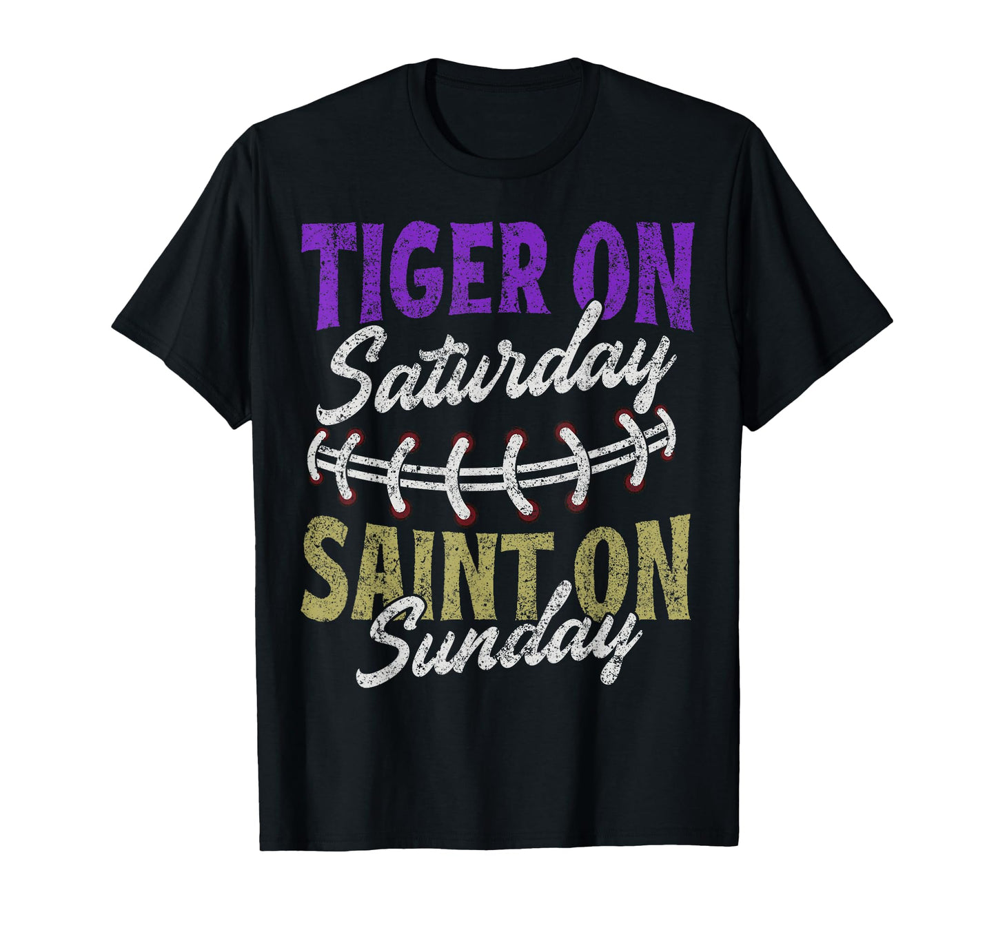 Tiger on Saturday Saint on Sunday Vintage T-Shirt