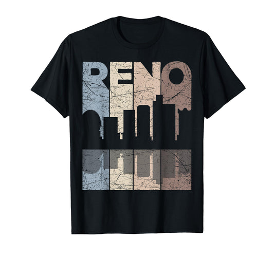 Reno Vintage Reno Nevada Retro Reno Skyline T-Shirt