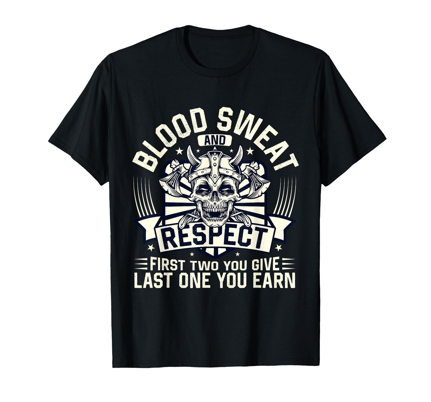Blood Sweat Respect Powerlifting Fitness Gym Weightlifting T-Shirt