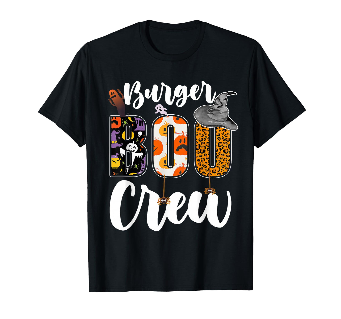 Burger Boo Crew Halloween Match Fast Food Chef T-Shirt
