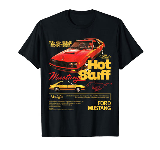 Ford - Mustang 1981 Hot Stuff with Pony Logo T-Shirt