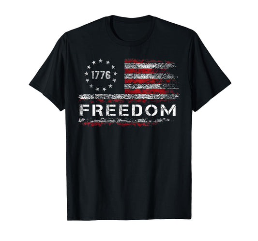 Freedom Vintage America Flag T-Shirt