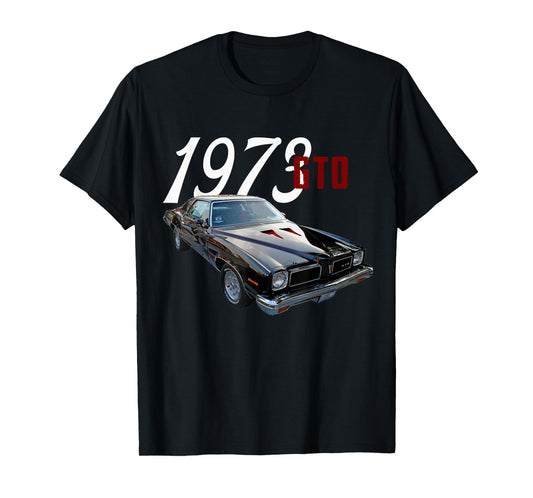1973 73 GTO Classic Car Old School Muscle Car T-Shirt