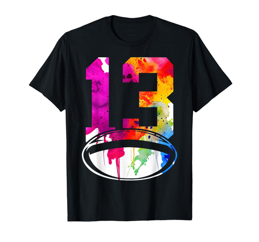 NUMBER 13 RUGBY 13TH BIRTHDAY T-Shirt