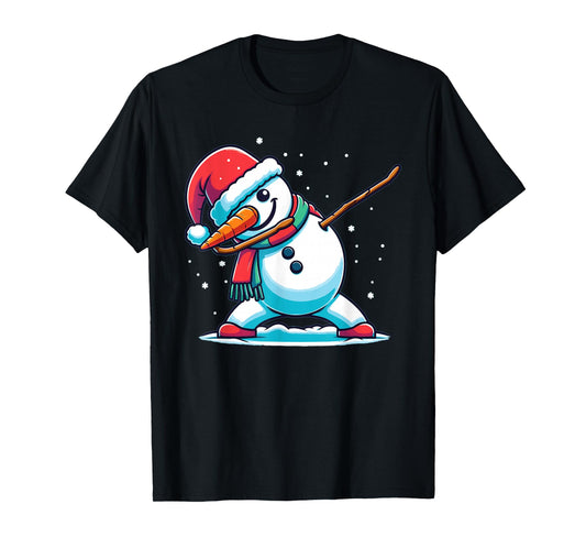 Dabbing Christmas Snowman Dab Christmas T-Shirt