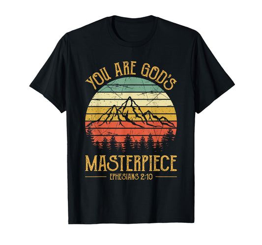 You Are God's Masterpiece Tshirt Mens Womens Kids Christian T-Shirt