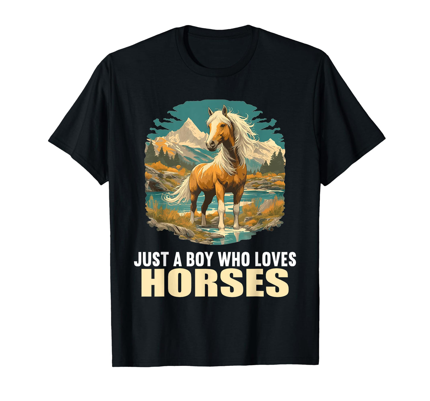 Just a Boy who loves Horses. Horses Horse T-Shirt