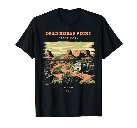 Dead Horse Point State Park Utah Retro Vintage T-Shirt