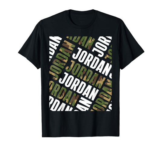 Diagonal Jordan Pattern Camo Pattern Camouflage T-Shirt