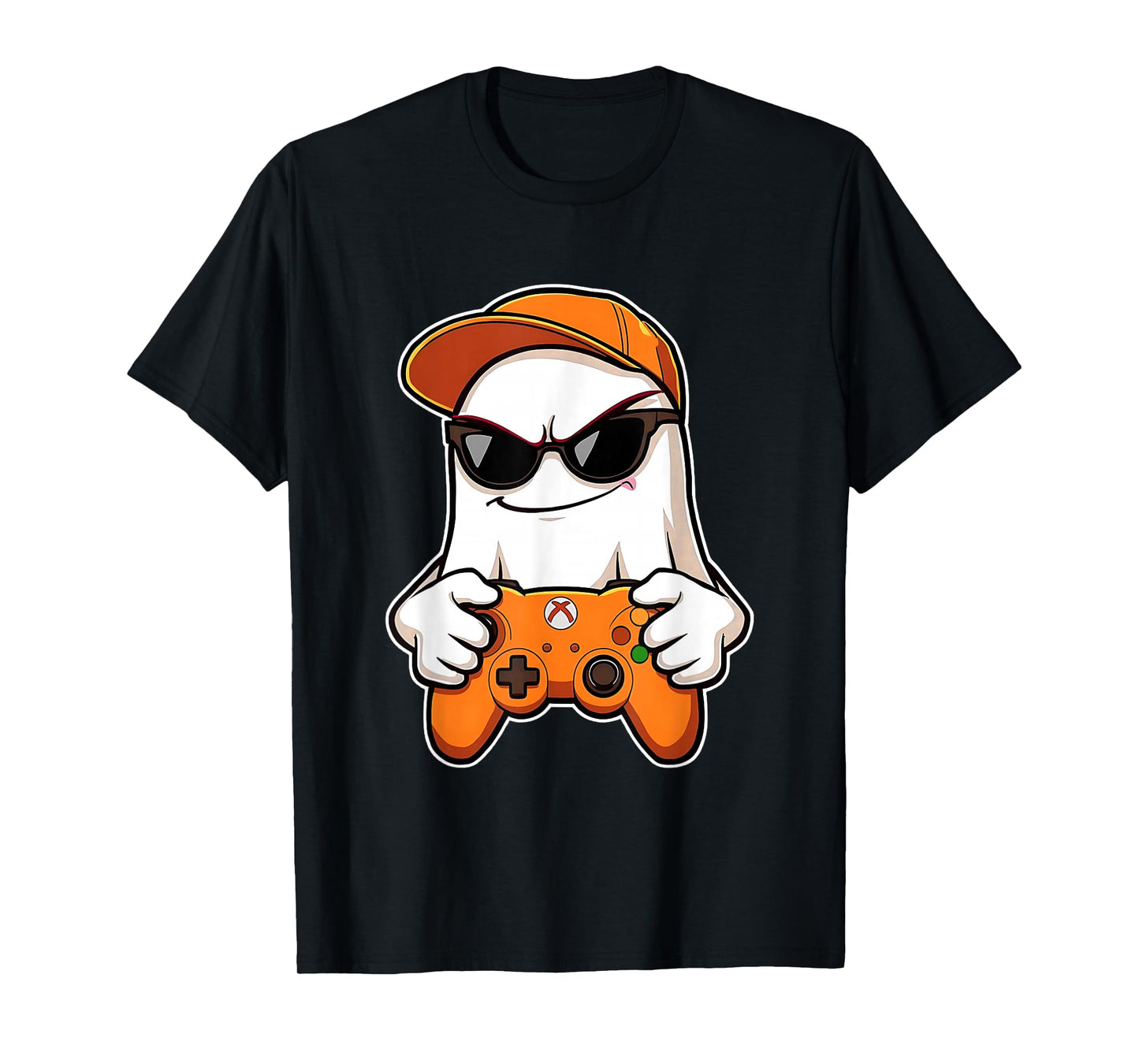 Spooky Season Halloween Costume Gaming Cute Funny Ghost T-Shirt
