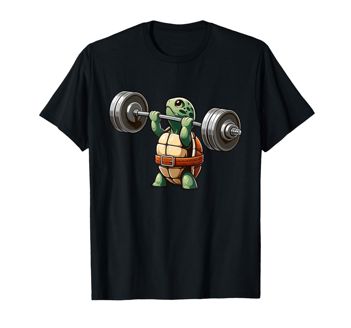 Turtle Weightlifter Strong Workout Gym T-Shirt