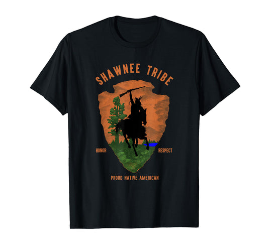 Shawnee Tribe Native American Honor Respect Vintage Arrow T-Shirt