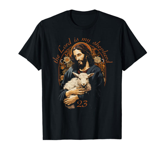 Psalm 23 Christian Bible Verse the Lord is my shepherd T-Shirt