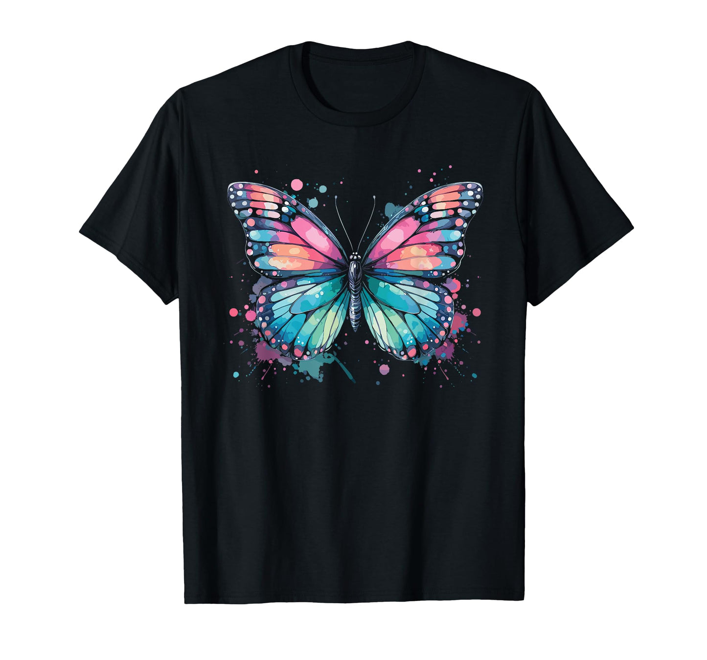 Butterfly Watercolor Design – Boho Aesthetic Art T-Shirt