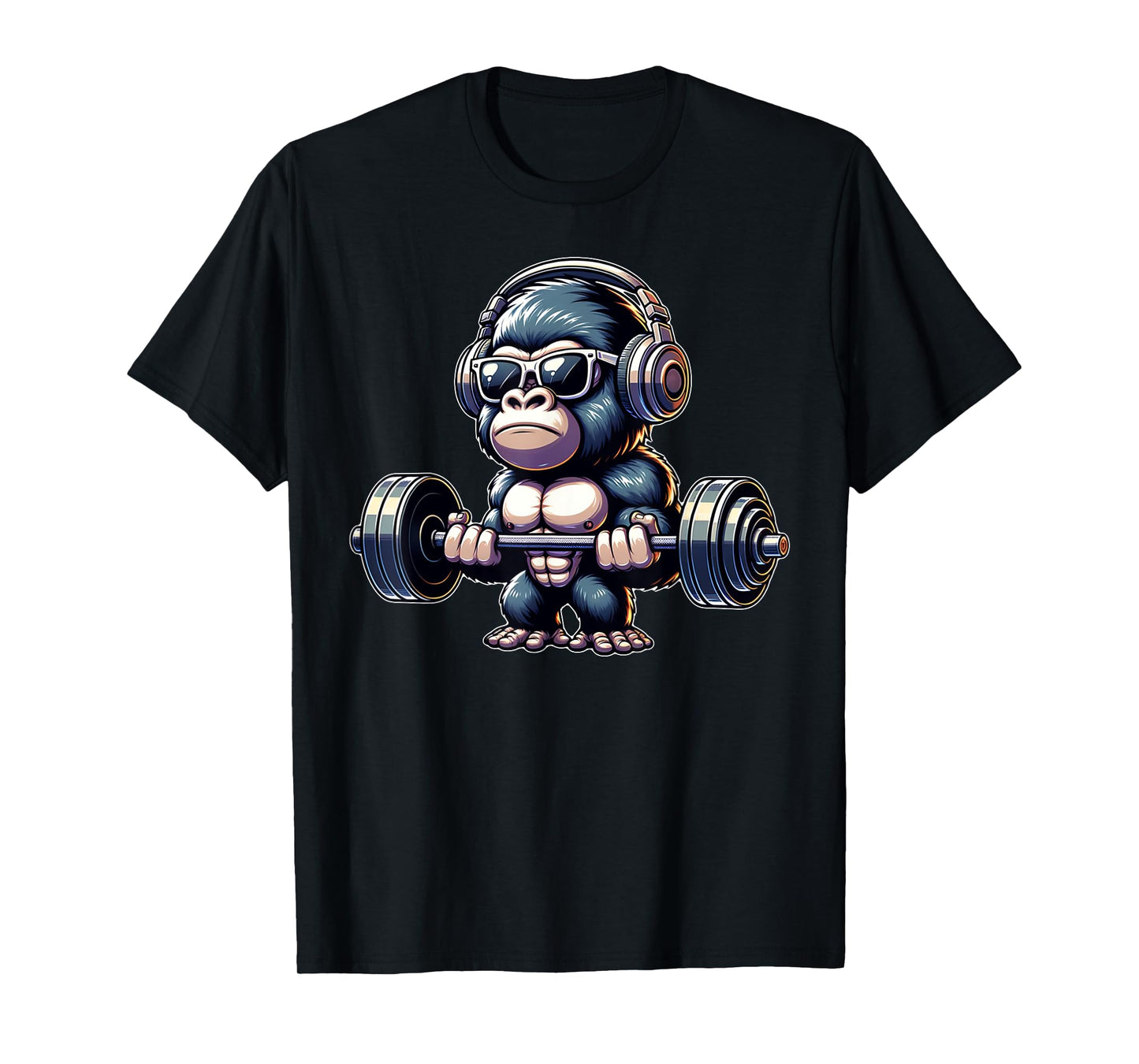 Gorilla Funny Gym Weightlifting Bodybuilder Fitness Workout T-Shirt