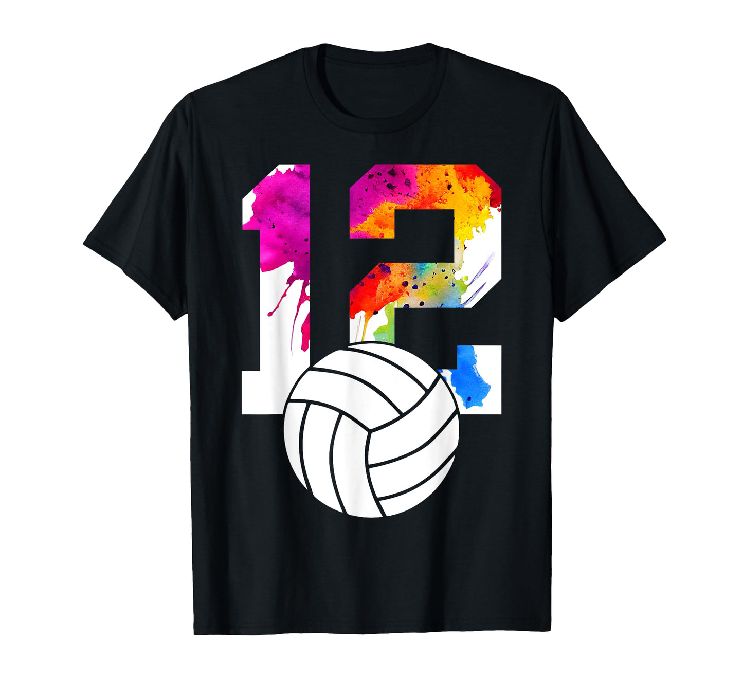 NUMBER 12 VOLLEYBALL 12TH BIRTHDAY T-Shirt