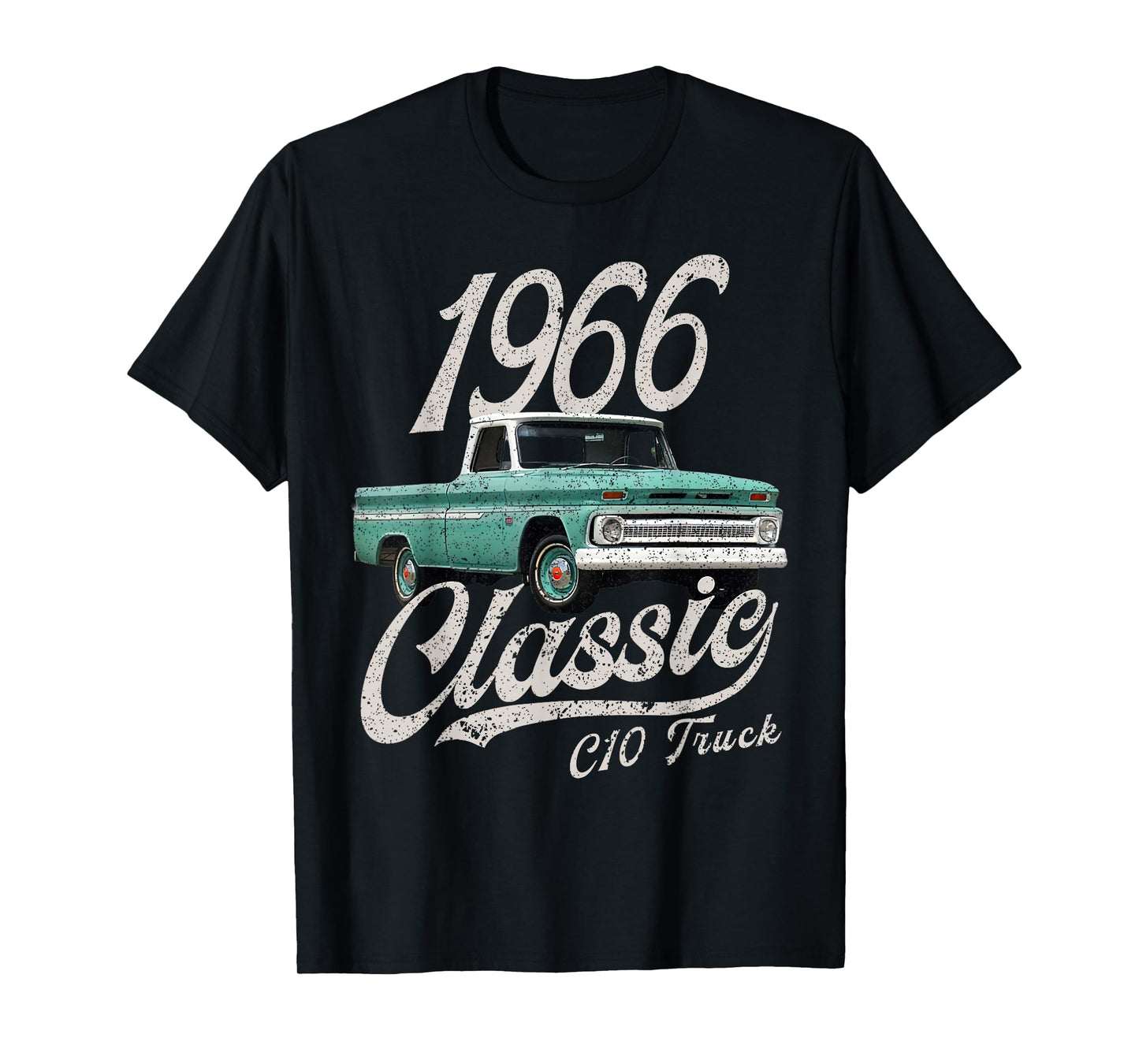 CLICK FOR MORE C10 CARS 1966 c10 truck T-Shirt, Small, Black
