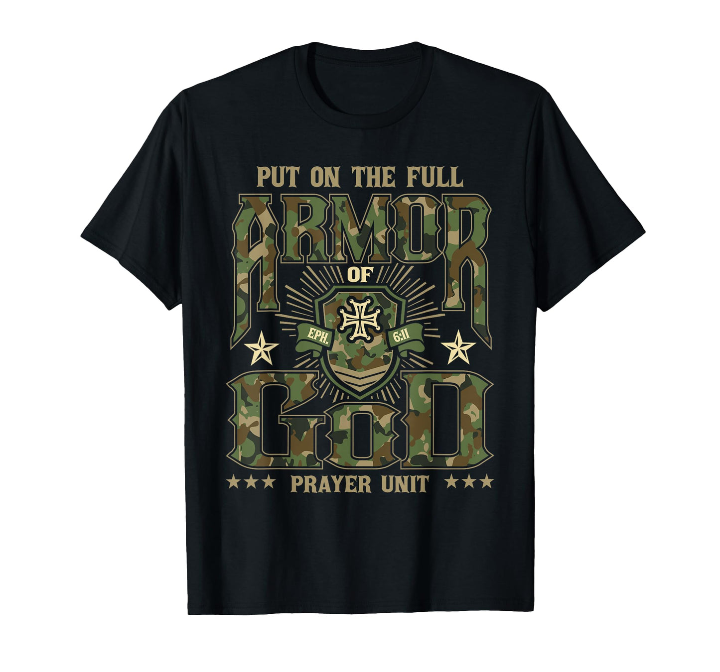 Put On The Full Armor Of God - Christian Religious Bible T-Shirt