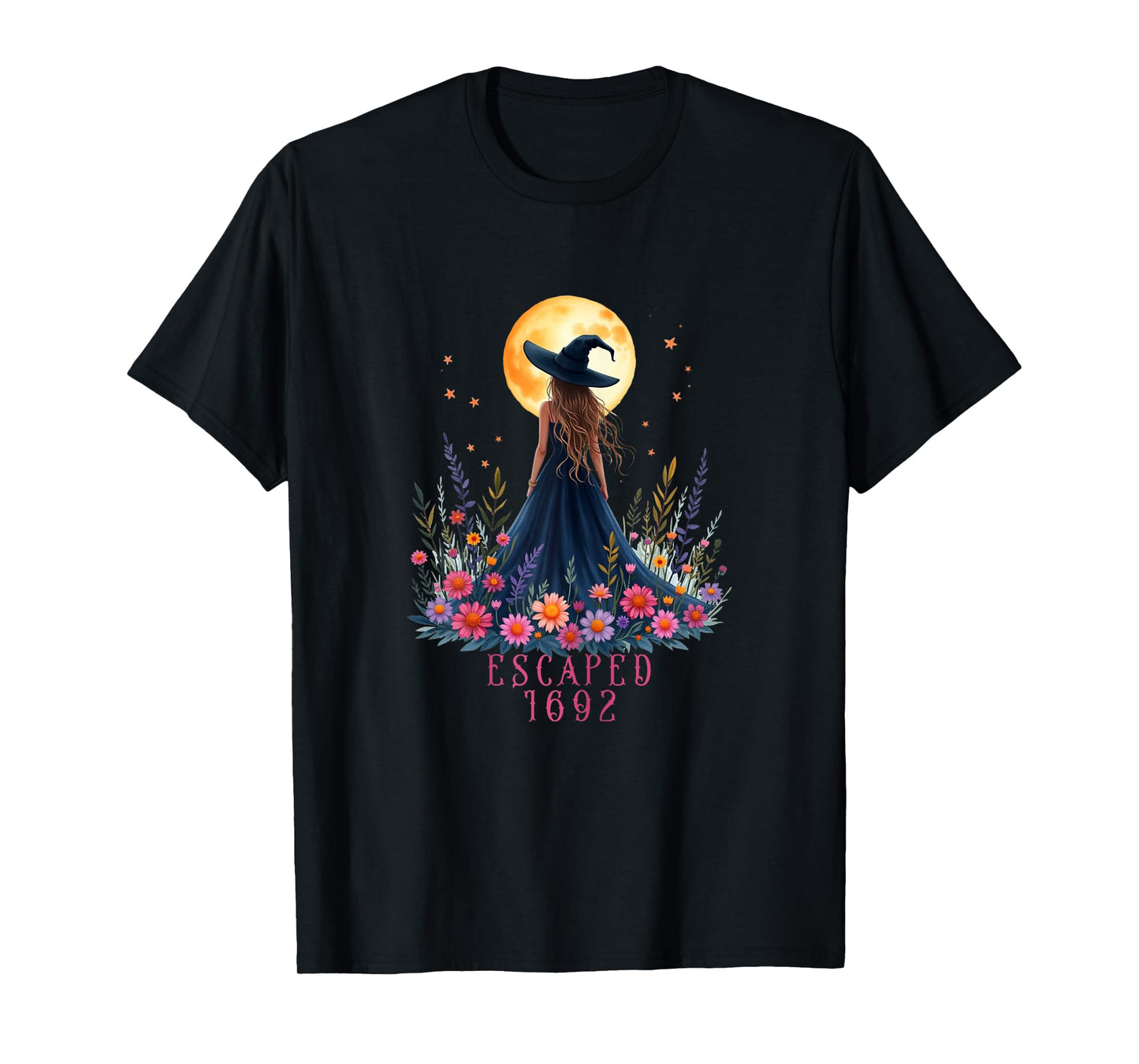 Escaped 1692 Halloween Design, Salem Witch Trials Inspired T-Shirt
