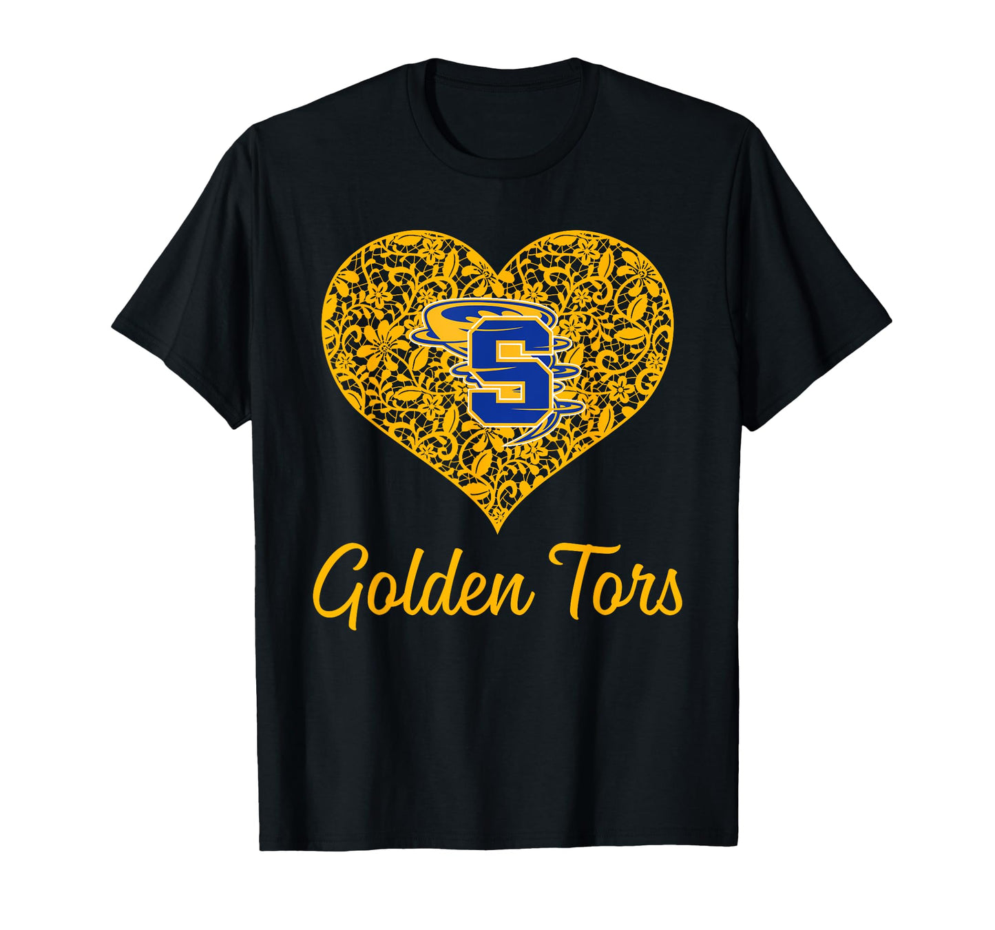 Sulphur Golden Tors Logo Lace Heart HS T-Shirt