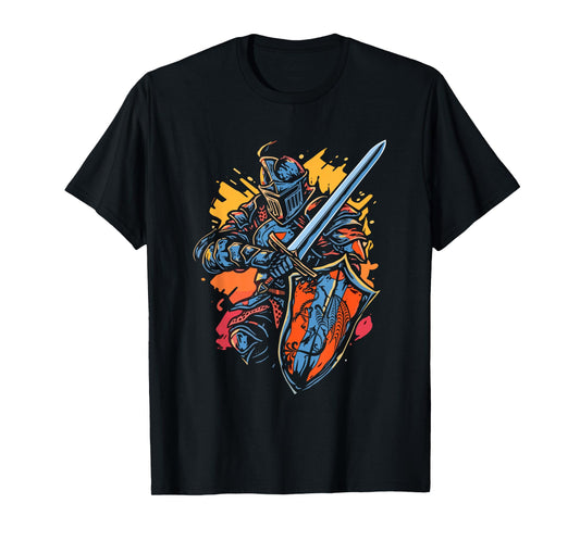 Medieval Knight Ren Faire Graphic T-Shirt