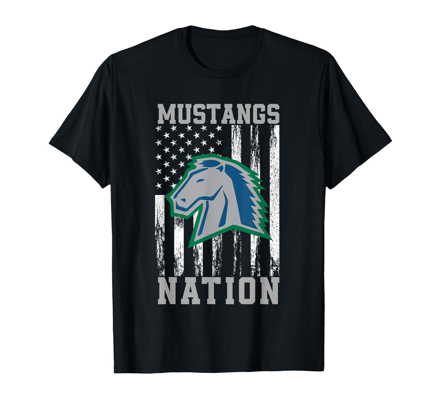 Millard North Mustangs Logo Nation HS T-Shirt