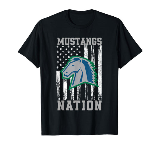 Millard North Mustangs Logo Nation HS T-Shirt