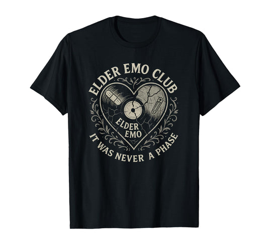 Elder Emo Club It Was Never A Phase Album Vintage T-Shirt