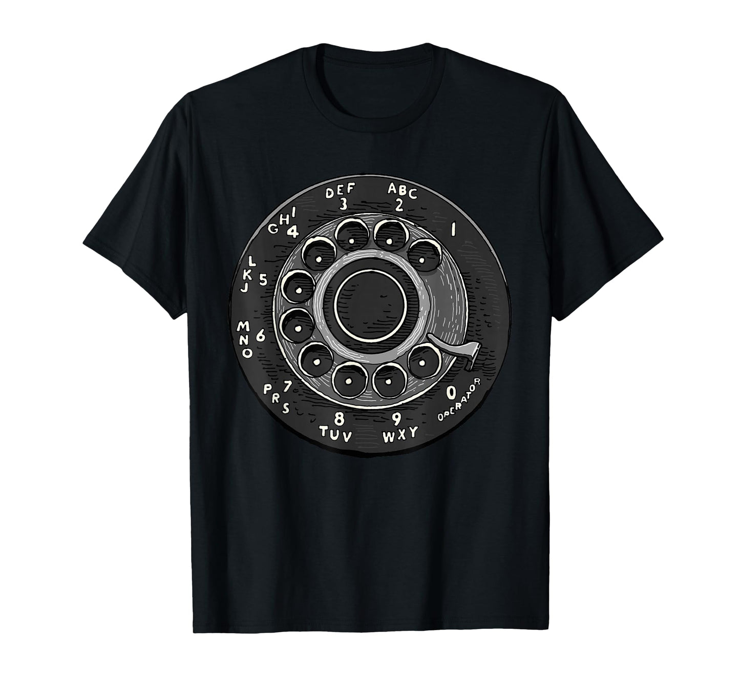 Rotary Phone Shirt Retro Phone Number Rotary Dial Classic T-Shirt