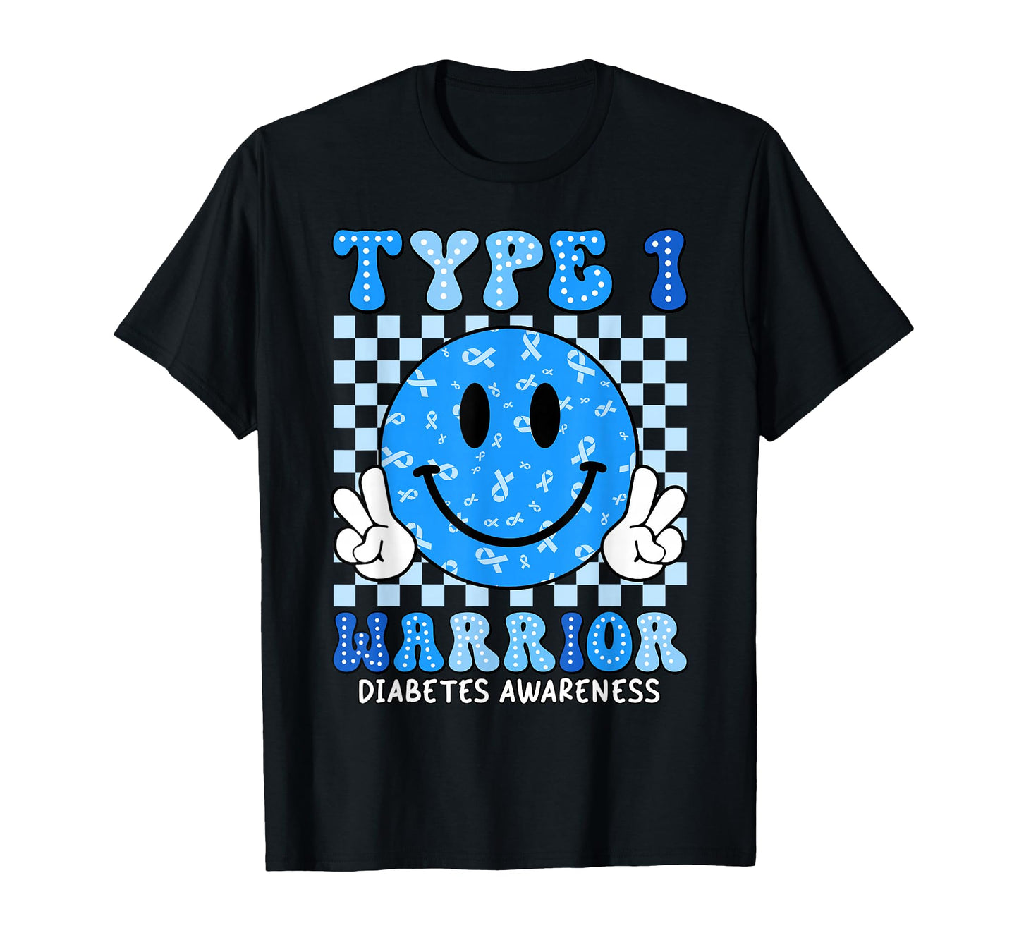 Diabetes Awareness Toddler Ribbon T1D Warrior Support Squad T-Shirt
