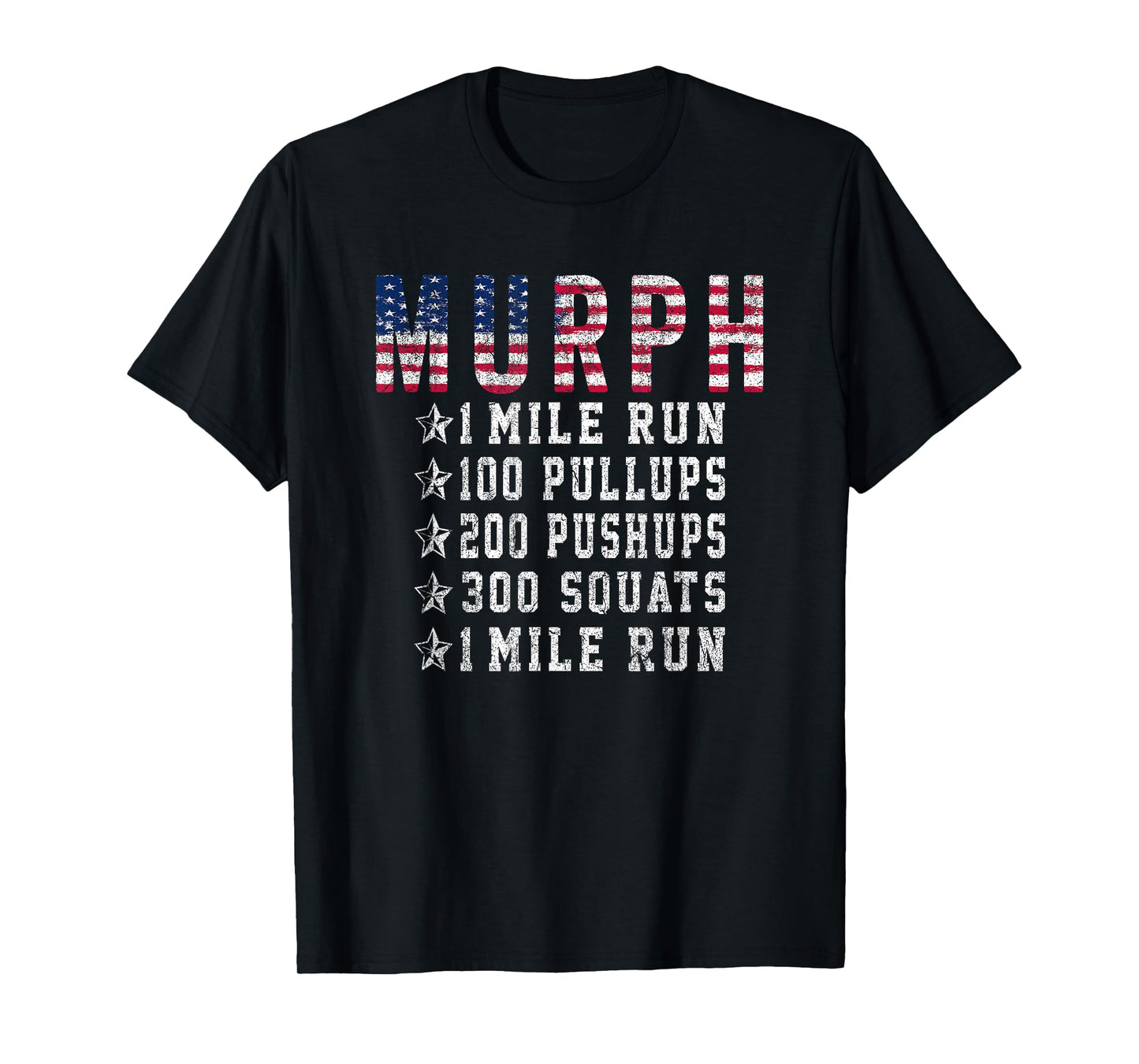 Murph Challenge Memorial Day Workout Gym Gear Patriotic T-Shirt