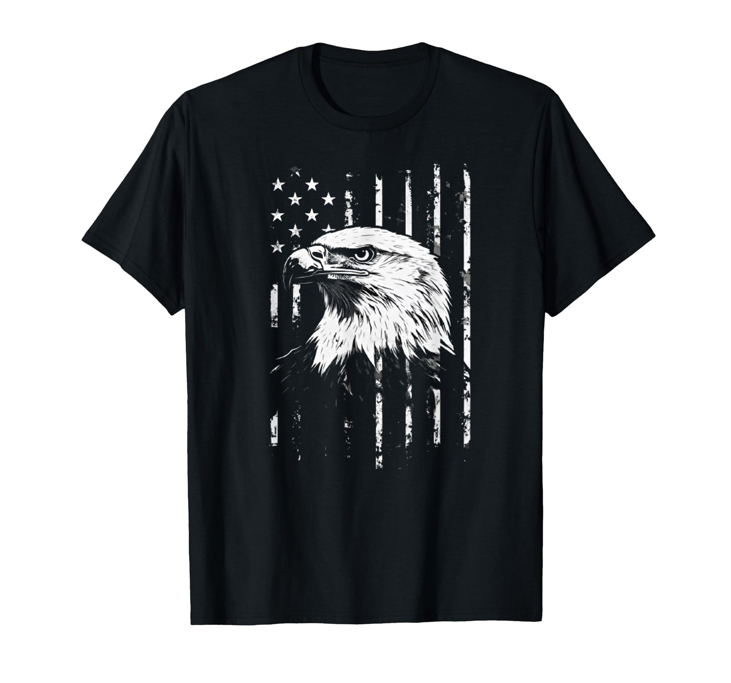 Patriotic American Eagle Men Women 4th of July USA Flag T-Shirt